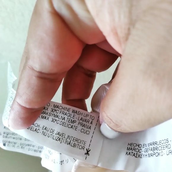 Zara Woman Frayed Edge Zip Front Ivory Tweed coat, size Small - Picture 9 of 10